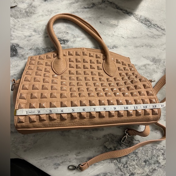 SR2 by Sondra Roberts tan studded purse - Picture 7 of 10